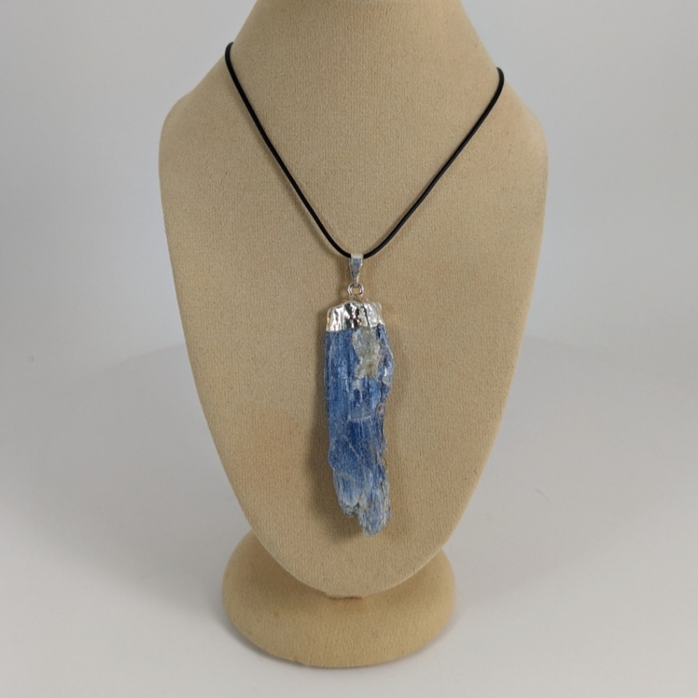 Kyanite Blade Necklace, gemstone jewelry, gift idea, truth stone, throat chakra